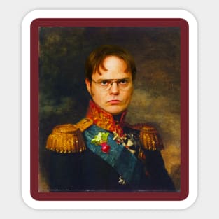 Dwight K. Schrute Portrait (The Office) Sticker